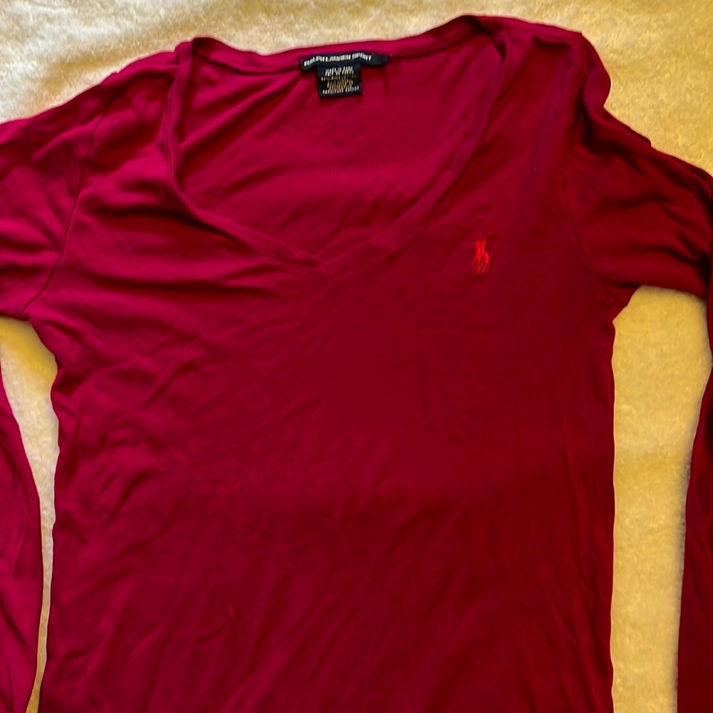 Ralph Lauren long sleeve V-neck top
